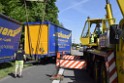 LKW in Boeschung A 3 Rich Frankfurt Hoehe Roesrath Lohmar P120